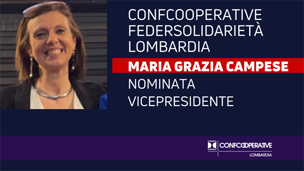 Maria Grazia Campese nuova vicepresidente di Confcooperative Federsolidarietà Lombardia