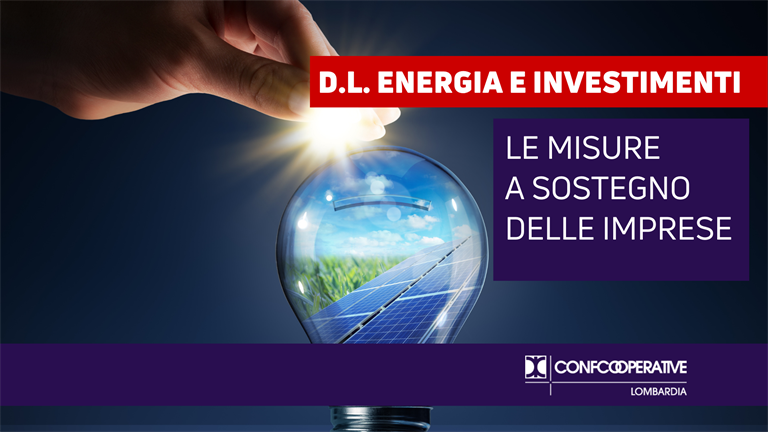 D.L. Energia e investimenti, le misure per le imprese