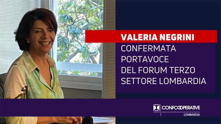 Valeria Negrini riconfermata portavoce del Forum del Terzo Settore Lombardia