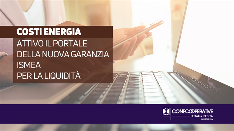 Costi energia, attivo il portale della nuova Garanzia Ismea per la liquidità