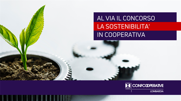 Al via il concorso “La sostenibilità in cooperativa”