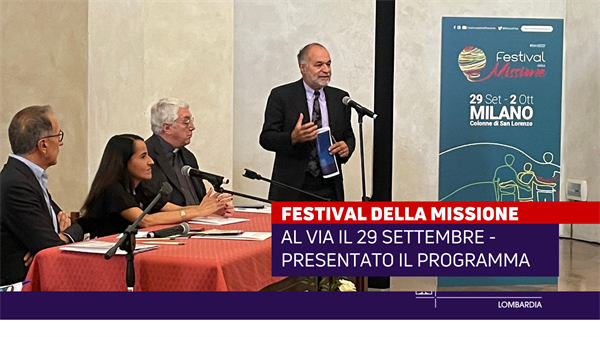 Al via il 29 settembre il Festival della Missione “Vivere Per Dono”