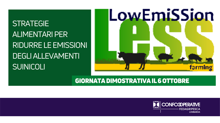 SAVE THE DATE | 6 ottobre -  Giornata dimostrativa "Strategie alimentari per ridurre le emissioni degli allevamenti suinicoli"