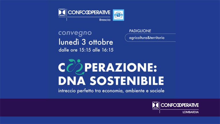 Futura Expo, oggi in agenda il convegno “Cooperazione: dna sostenibile, intreccio perfetto fra economia, ambiente e sociale”