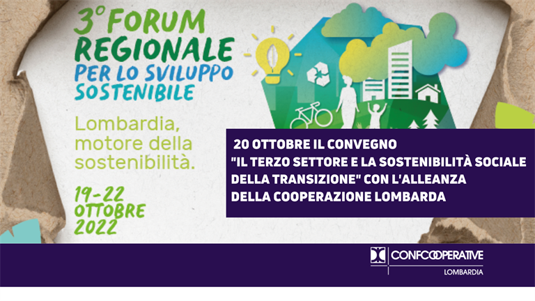 Al via il 19 ottobre il Forum regionale dello sviluppo sostenibile