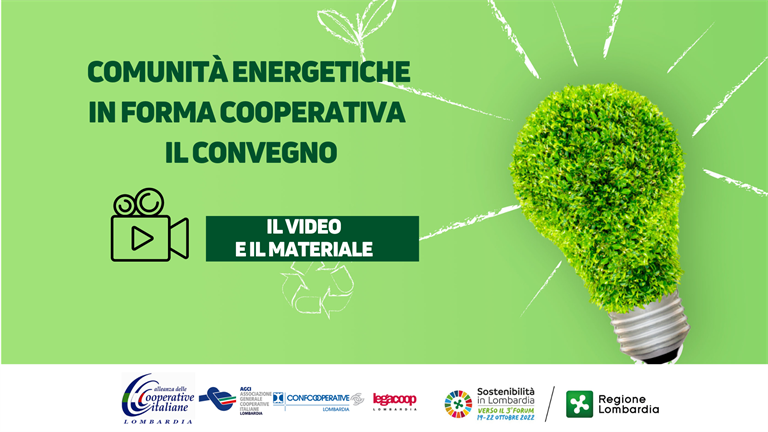 VIDEO - Convegno Le Comunità energetiche in forma cooperativa