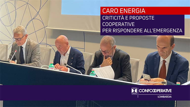 Caro energia, criticità e proposte cooperative per rispondere all’emergenza