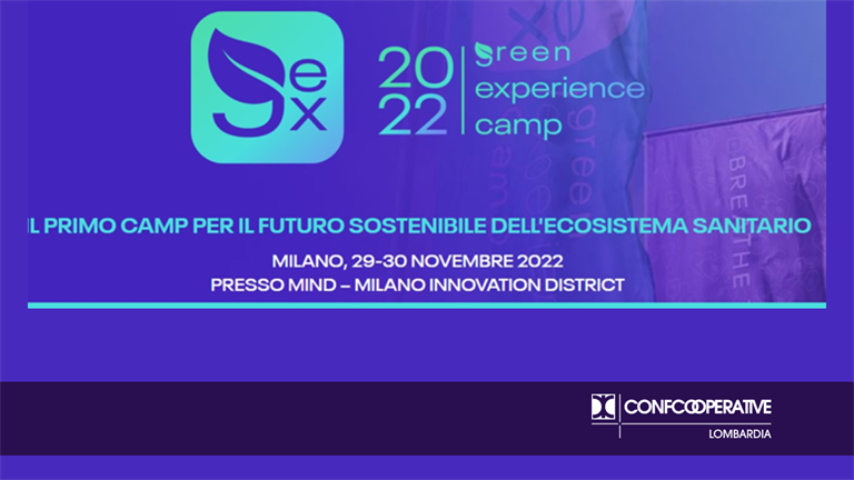 Green Experience Camp 2022: "La Roadmap dell'Healthcare Sostenibile" il 29 e 30 novembre