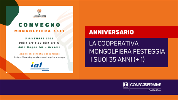 La cooperativa Mongolfiera festeggia i suoi 35 anni + 1