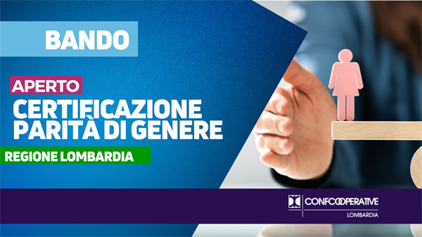 Aperto il bando "Certificazione parità di genere"