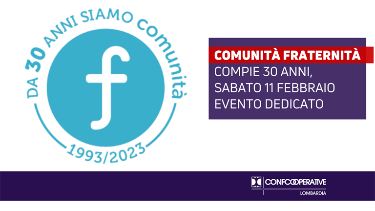 La cooperativa sociale Comunità Fraternità festeggia i 30 anni