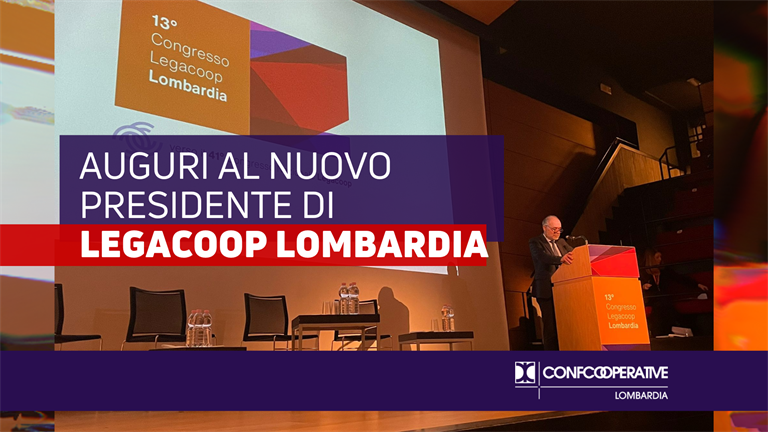 Minelli: buon lavoro ad Attilio Dadda, confermato alla presidenza di Legacoop Lombardia