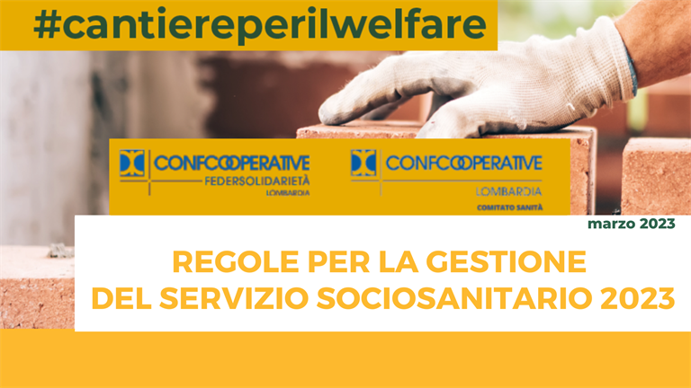 Regole per la gestione del servizio sociosanitario 2023