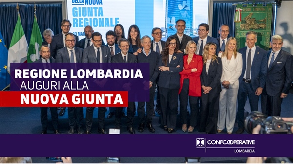 Alleanza Cooperazione Lombarda, buon lavoro al vicepresidente Alparone e alla nuova giunta