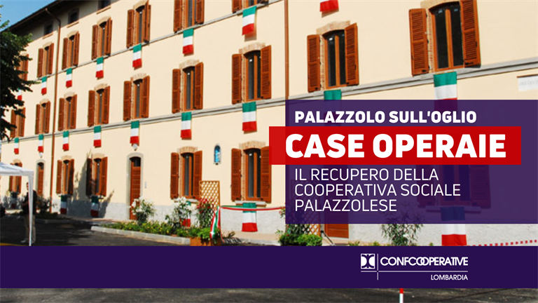 Case operaie a Palazzolo sull'Oglio, il recupero della Cooperativa Sociale Palazzolese