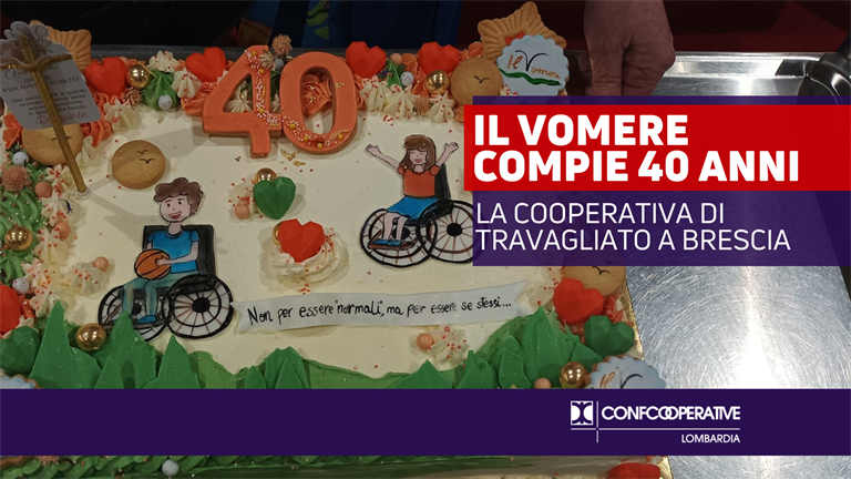 A travagliato, Brescia, i 40 anni della cooperativa il Vomere