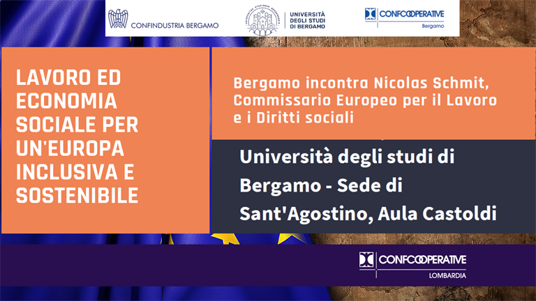16 giugno | Bergamo incontra Nicolas Schmit, Commissario Europeo per il Lavoro e i Diritti sociali