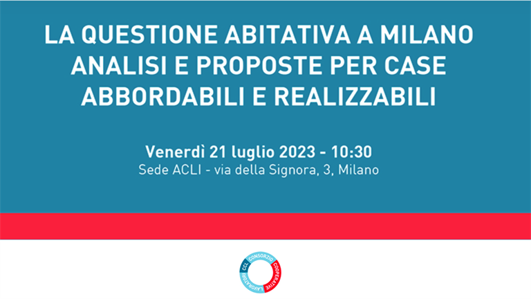 21 luglio | Convegno "La questione abitativa a Milano"