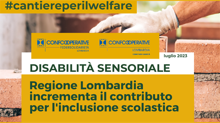 Disabilità sensoriale, Regione Lombardia incrementa il contributo per l’inclusione scolastica