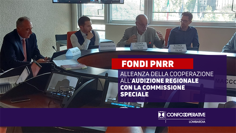 Fondi PNRR, Alleanza della Cooperazione Lombarda al tavolo con Regione Lombardia