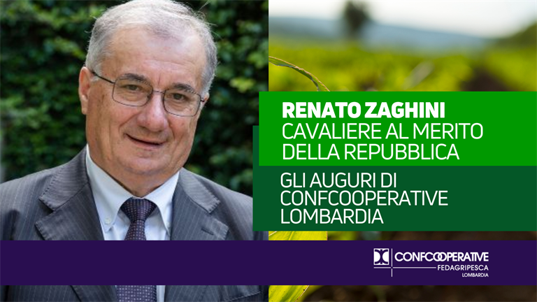 Auguri a Renato Zaghini, Cavaliere al Merito della Repubblica