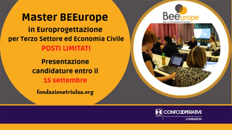 Master in europrogettazione BEEurope, ultima chiamata