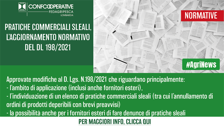 Pratiche commerciali sleali, l’aggiornamento normativo del Dl 198/2021