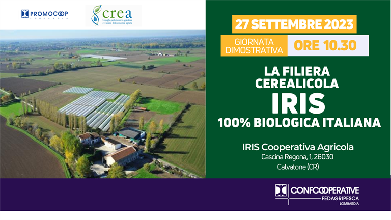 27 settembre | Giornata dimostrativa “La filiera cerealicola IRIS 100% biologica italiana”