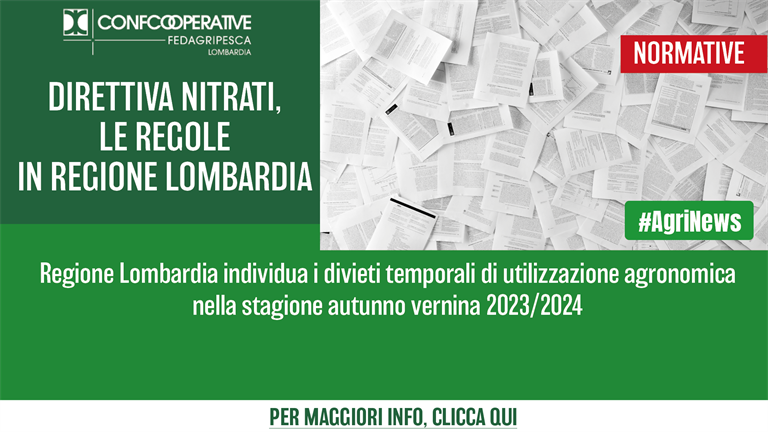 Direttiva Nitrati, le regole in Regione Lombardia