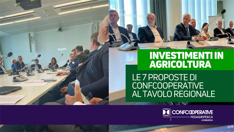 Investimenti in agricoltura, Confcooperative incontra assessori regionali
