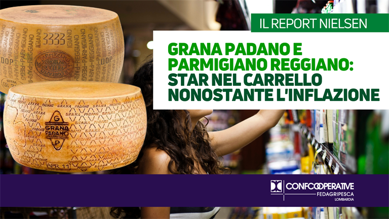 Grana Padano e Parmigiano Reggiano DOP: star nel carrello nonostante l'Inflazione