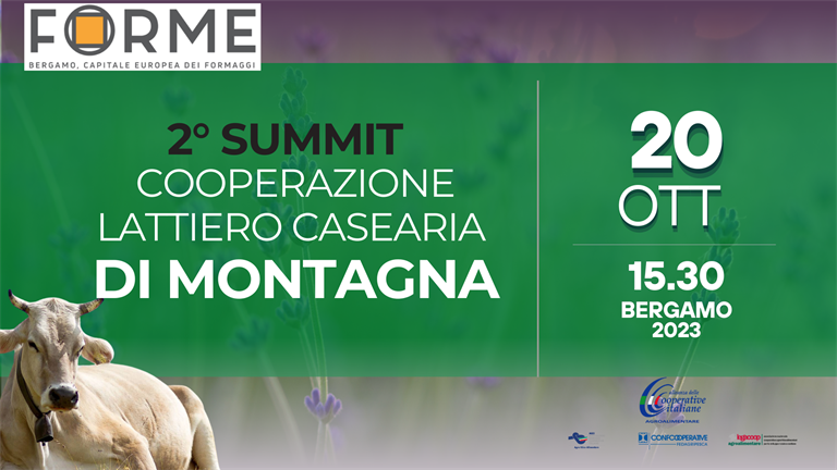 20 OTTOBRE | A Forme Bergamo il II Summit sulla cooperazione lattiero-casearia di montagna