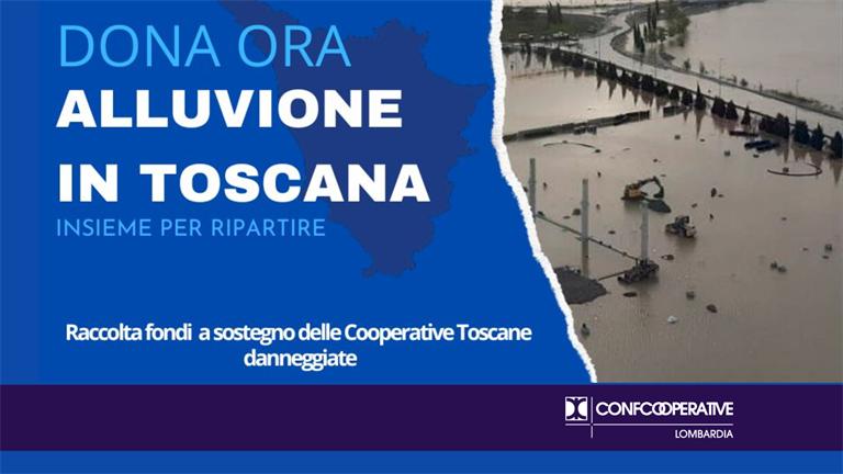 Raccolta fondi alluvione in Toscana