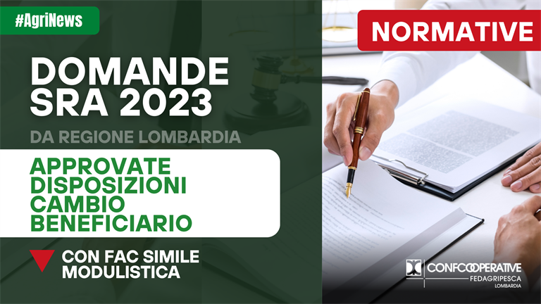 Domande SRA 2023 Lombardia, approvate disposizioni cambio beneficiario PSR agro-clima-ambiente