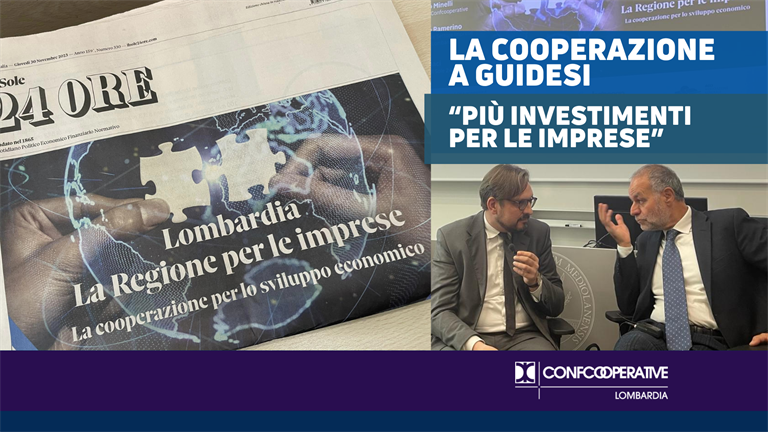 La cooperazione a Guidesi: "più investimenti per le cooperative. Sul welfare si rivedano tariffe""