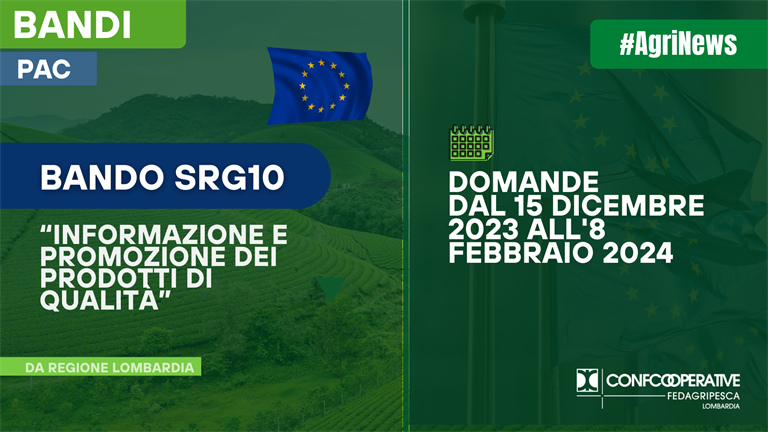 PSR, da Regione Lombardia il bando SRG10 "Informazione e Promozione dei Prodotti di Qualità"