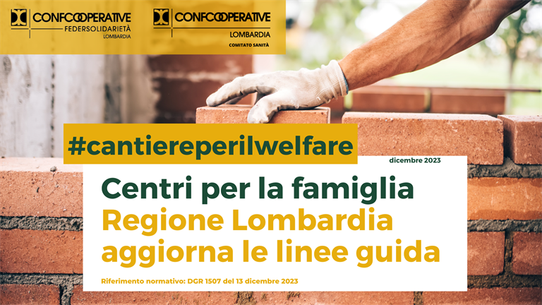 Centri per la famiglia, Regione Lombardia aggiorna le linee guida