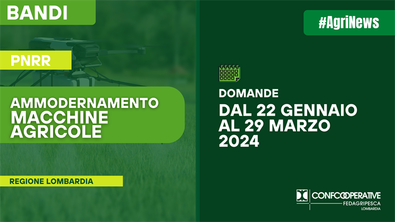 BANDO PNRR - Ammodernamento Macchine Agricole Lombardia