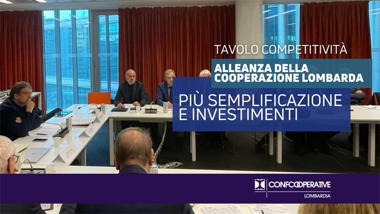 Tavolo competitività, Alleanza (Minelli): "urgente sostenere gli investimenti"