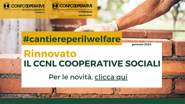 Rinnovato il CCNL cooperative sociali