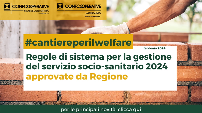 Via libera alle regole di sistema per la gestione del servizio socio-sanitario 2024