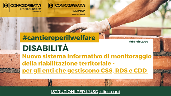 Disabilità, nuovo sistema informativo di monitoraggio della riabilitazione territoriale