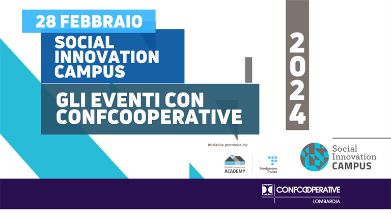 28 febbraio | Social Innovation Campus, gli eventi con Confcooperative