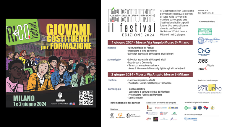 Festa della Repubblica, l’1 e 2 giugno a Milano via al Festival Ri-costituente - La Costituzione del 2050