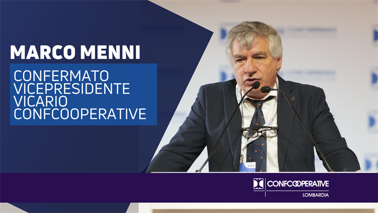 Marco Menni confermato vicepresidente vicario di Confcooperative Nazionale