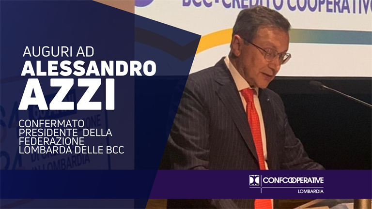 Alessandro Azzi confermato alla guida della Federazione Lombarda Bcc