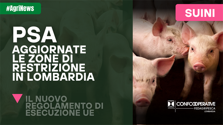 PSA, aggiornate le zone di restrizione in Lombardia
