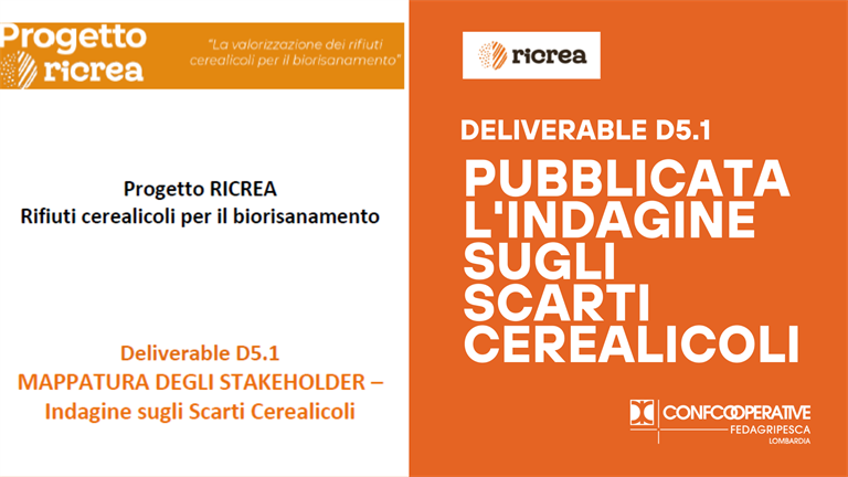 Progetto Ricrea: Condotta l'indagine sugli scarti cerealicoli