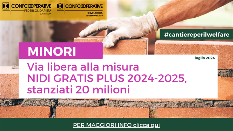 Nidi Gratis Plus 2024-2025, da Regione via libera alla misura