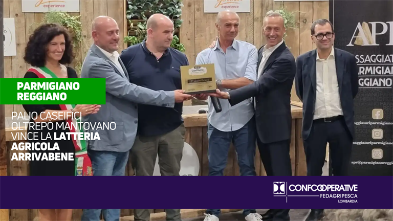 Parmigiano Reggiano: al Palio Caseifici Oltrepò mantovano vince la Latteria Agricola Arrivabene